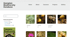 Desktop Screenshot of biodiversity-georgia.net
